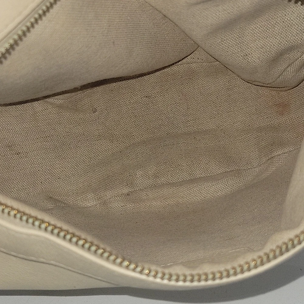Mansur Gavriel Beige Leather Crossbody Shoulder Bag